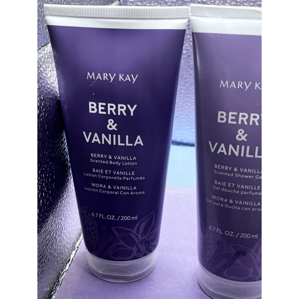 Mary Kay APPLE & ALMOND & BERRY & VANILLA Sctd Body Lotion & Shower Gel Lot - Picture 7 of 9